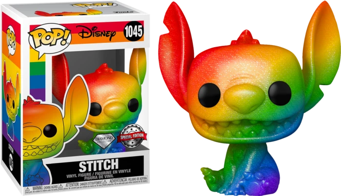 The Amazing Collectables Funko Pop! Lilo & Stitch - Stitch Rainbow Pride 2021 Diamond Glitter #1045 Latest Additions 3 The Amazing Collectables Funko Pop! Lilo & Stitch - Stitch Rainbow Pride 2021 Diamond Glitter #1045 Latest Additions