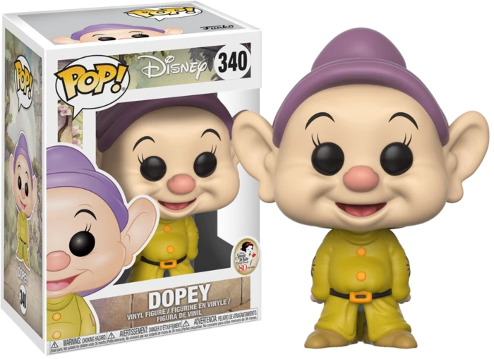 The Amazing Collectables Funko Pop! Snow White And The Seven Dwarfs - Dopey #340 - Chase Chance Chase Chance! 3 The Amazing Collectables Funko Pop! Snow White And The Seven Dwarfs - Dopey #340 - Chase Chance Chase Chance!
