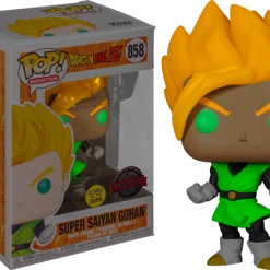 The Amazing Collectables Funko Pop! Dragon Ball Z - Super Saiyan Gohan In Green Suit Glow In The Dark #858