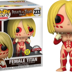 The Amazing Collectables Funko Pop! Attack On Titan - Female Titan Glow In The Dark 6" Super Sized #233