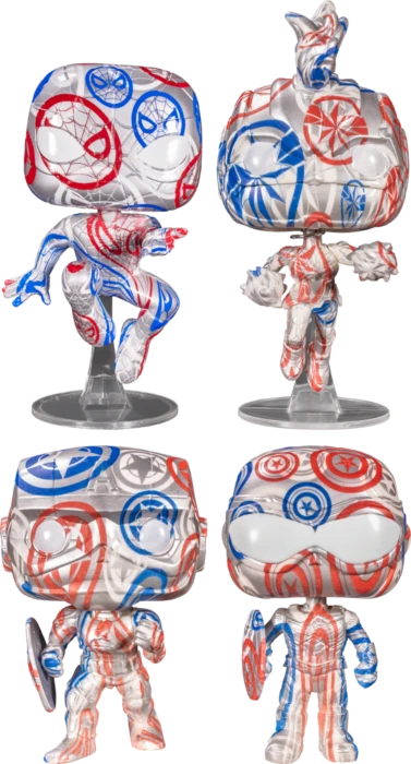 The Amazing Collectables Funko Pop! Marvel - Patriotic Age Artist Series With Pop! Protector - Bundle (Set Of 4) Bundles 3 The Amazing Collectables Funko Pop! Marvel - Patriotic Age Artist Series With Pop! Protector - Bundle (Set Of 4) Bundles