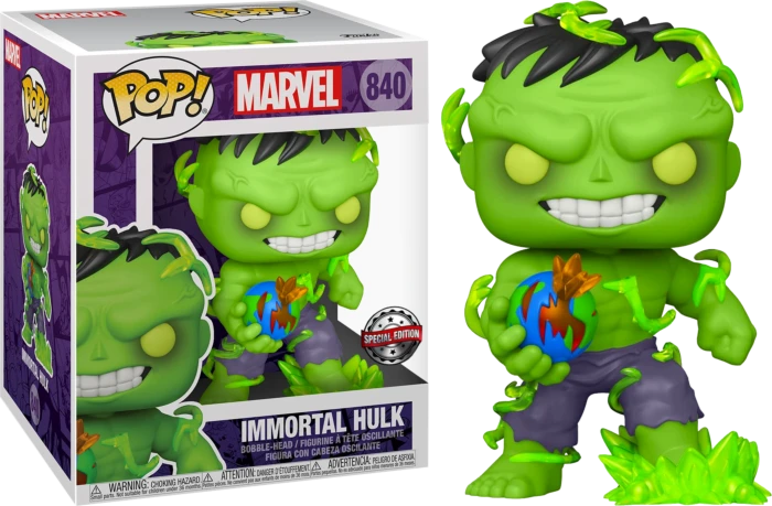 The Amazing Collectables Funko Pop! Hulk - Immortal Hulk 6" Super Sized #840 - Chase Chance Chase Chance! 3 The Amazing Collectables Funko Pop! Hulk - Immortal Hulk 6" Super Sized #840 - Chase Chance Chase Chance!