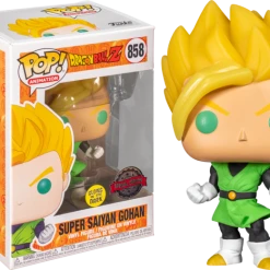 The Amazing Collectables Funko Pop! Dragon Ball Z - Super Saiyan Gohan In Green Suit Glow In The Dark #858