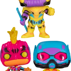 The Amazing Collectables Blacklight ✨ Funko Pop! Marvel: Blacklight - Thanos, Captain Marvel & Ant-Man Blacklight - Bundle (Set Of 3)