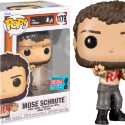 The Amazing Collectables Funko Pop! The Office - Mose Schrute With Fear Shirt #1179 (2021 Fall Convention Exclusive) Television