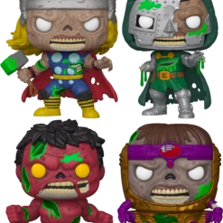 The Amazing Collectables Funko Pop! Marvel Zombies - Thor More Zombies - Bundle (Set Of 4)