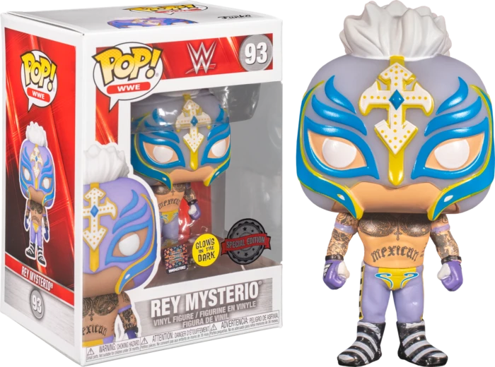 The Amazing Collectables Funko Pop! WWE - Rey Mysterio Glow In The Dark #93 4 The Amazing Collectables Funko Pop! WWE - Rey Mysterio Glow In The Dark #93