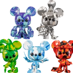 The Amazing Collectables Funko Pop! Mickey Mouse - Artist Series Pop! Vinyl Bundle With Pop! Protector - Bundle (Set Of 5)