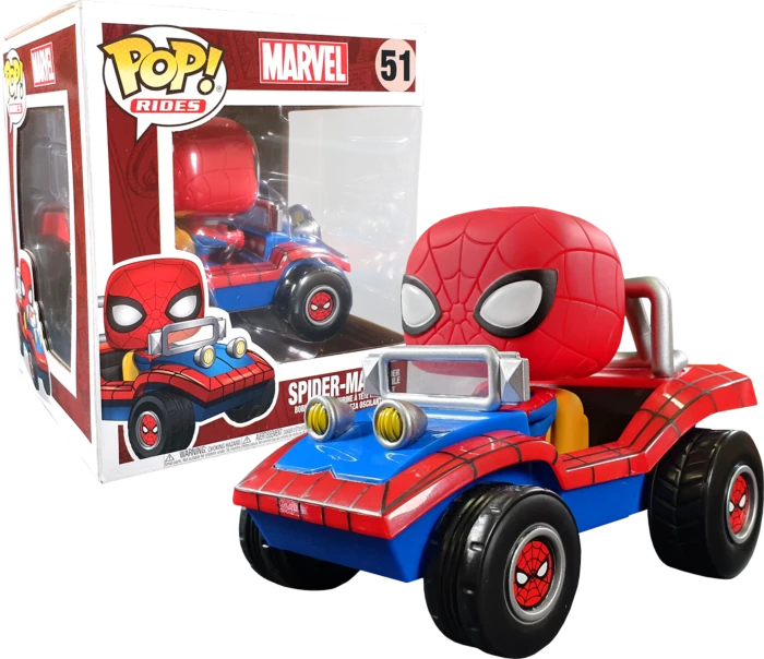 The Amazing Collectables Funko Pop! Rides - Spider-Man - Spider-Man With Spider Mobile #51 3 The Amazing Collectables Funko Pop! Rides - Spider-Man - Spider-Man With Spider Mobile #51