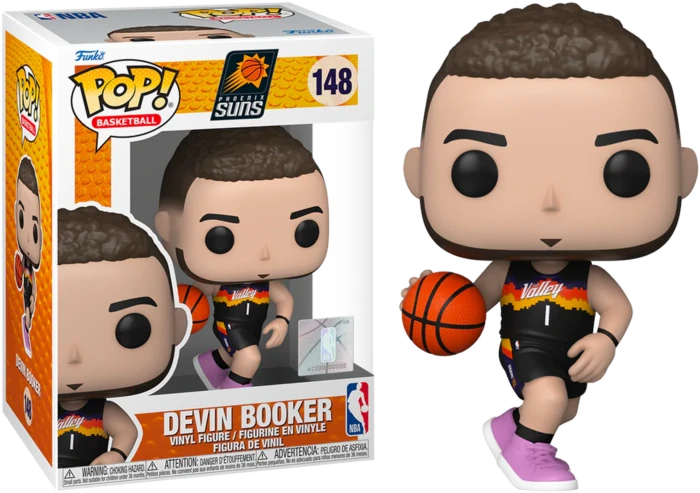 The Amazing Collectables Sports Funko Pop! NBA Basketball - Devin Booker Phoenix Suns 2021 City Edition Jersey #148 3 The Amazing Collectables Sports Funko Pop! NBA Basketball - Devin Booker Phoenix Suns 2021 City Edition Jersey #148