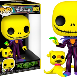 The Amazing Collectables Funko Pop! The Nightmare Before Christmas - Jack Skellington With Zero Blacklight Jumbo #809 Blacklight ✨