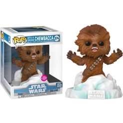 The Amazing Collectables Funko Pop! Star Wars Episode V: The Empire Strikes Back - Chewbacca Battle At Echo Base Flocked Deluxe #374