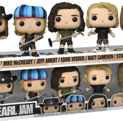 The Amazing Collectables Funko Pop! Pearl Jam - Mike McCready, Jeff Ament, Eddie Vedder, Matt Cameron & Stone Gossard - 5-Pack
