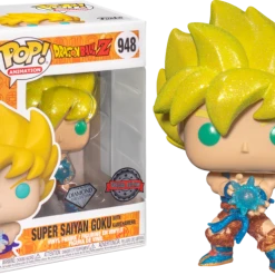 The Amazing Collectables Animation Funko Pop! Dragon Ball Z - Super Saiyan Goku With Kamehameha Wave Diamond Glitter #948
