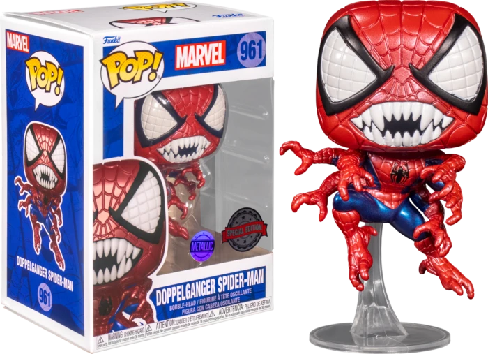 The Amazing Collectables Latest Additions Funko Pop! Spider-Man - Doppelganger Spider-Man Metallic #961 3 The Amazing Collectables Latest Additions Funko Pop! Spider-Man - Doppelganger Spider-Man Metallic #961