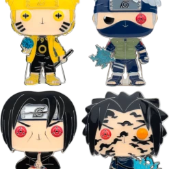 The Amazing Collectables Funko Pop! Naruto: Shippuden - Six Path 4" Enamel Pin - Bundle (Set Of 4)