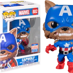 The Amazing Collectables Latest Additions Funko Pop! Captain America - Capwolf Year Of The Shield #882 (2021 Summer Convention Exclusive)