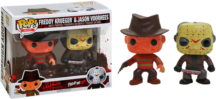 The Amazing Collectables Funko Pop! Freddy Vs Jason - Freddy & Jason Battle-Damaged - 2-Pack Movies 3 The Amazing Collectables Funko Pop! Freddy Vs Jason - Freddy & Jason Battle-Damaged - 2-Pack Movies