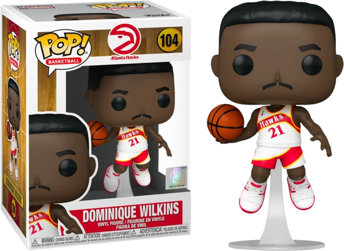The Amazing Collectables Funko Pop! NBA Basketball - Dominique Wilkins Atlanta Hawks #104 Sports 3 The Amazing Collectables Funko Pop! NBA Basketball - Dominique Wilkins Atlanta Hawks #104 Sports