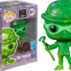 The Amazing Collectables Funko Pop! Batman - The Riddler Artist Series With Pop! Protector #61
