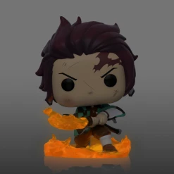 The Amazing Collectables Funko Pop! Demon Slayer - Tanjiro With Flaming Blade #874 - Chase Chance