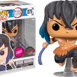 The Amazing Collectables Funko Pop! Demon Slayer - Inosuke Hashibira Flocked #875 - Chase Chance
