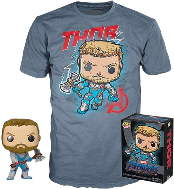 The Amazing Collectables Latest Additions Funko - Avengers 4: Endgame - Thor - Vinyl Figure & T-Shirt Box Set 3 The Amazing Collectables Latest Additions Funko - Avengers 4: Endgame - Thor - Vinyl Figure & T-Shirt Box Set