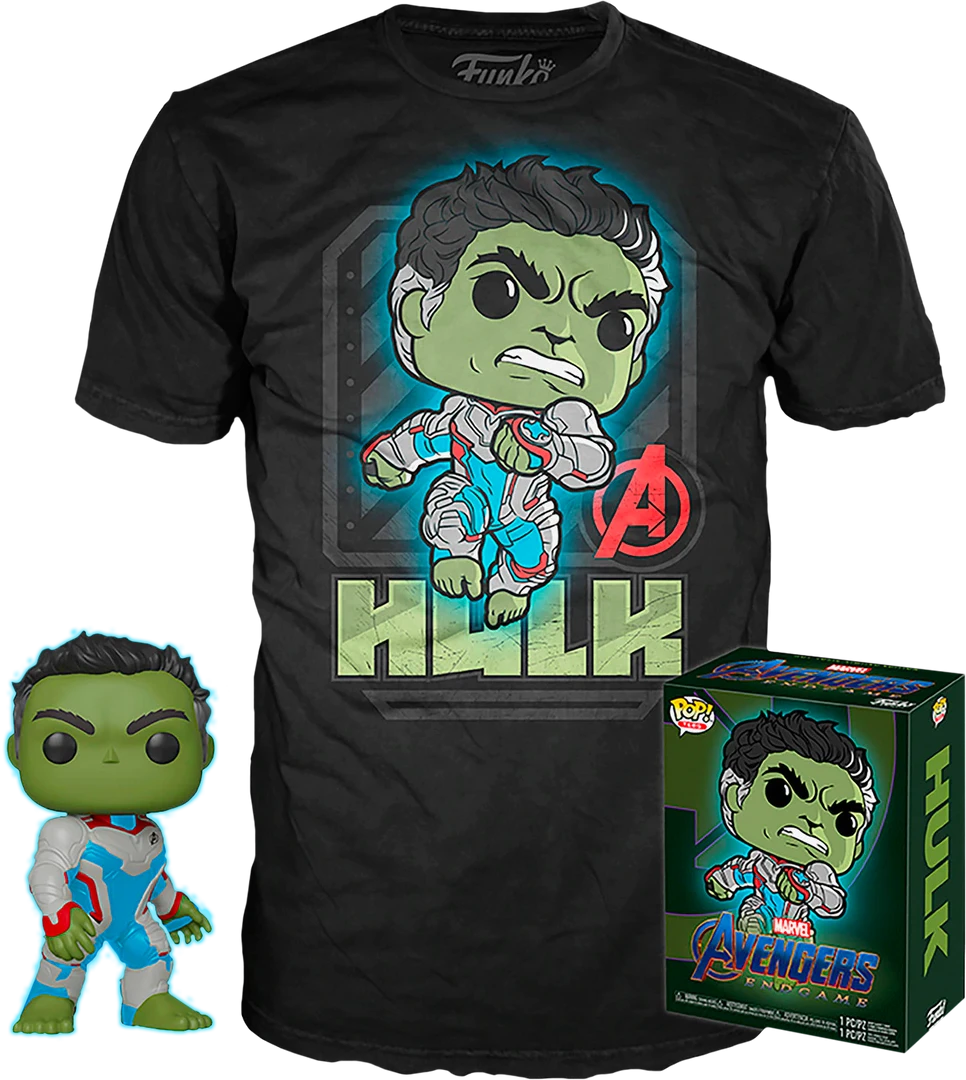 The Amazing Collectables Latest Additions Funko - Avengers 4: Endgame - Hulk - Vinyl Figure & T-Shirt Box Set 3 The Amazing Collectables Latest Additions Funko - Avengers 4: Endgame - Hulk - Vinyl Figure & T-Shirt Box Set