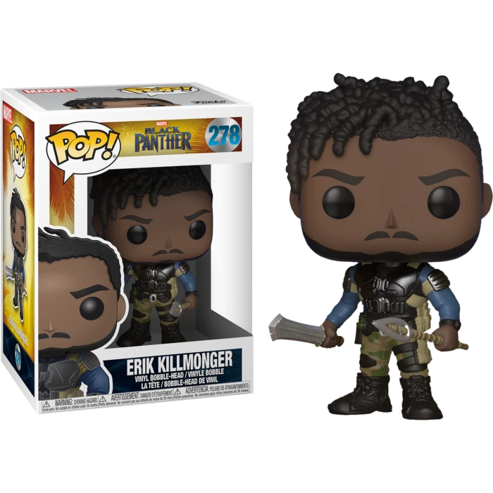 The Amazing Collectables Funko Pop! Black Panther (2018) - Erik Killmonger #278 - Chase Chance 3 The Amazing Collectables Funko Pop! Black Panther (2018) - Erik Killmonger #278 - Chase Chance