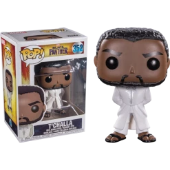 The Amazing Collectables Funko Pop! Black Panther (2018) - Black Panther In White Robe #352 Latest Additions