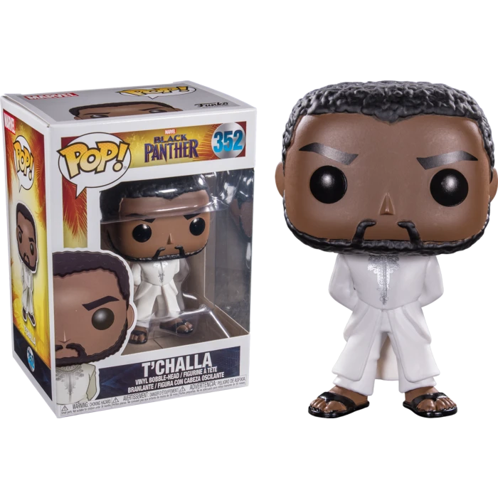 The Amazing Collectables Funko Pop! Black Panther (2018) - Black Panther In White Robe #352 Latest Additions 3 The Amazing Collectables Funko Pop! Black Panther (2018) - Black Panther In White Robe #352 Latest Additions