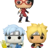 The Amazing Collectables Funko Pop! Boruto: Naruto Next Generations - Hidden Leaf Village - Bundle (Set Of 3)