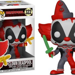 The Amazing Collectables Latest Additions Funko Pop! Deadpool - Clown Deadpool Playtime #322