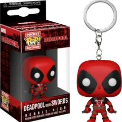 The Amazing Collectables Funko Pocket Pop! Keychain - Deadpool - Deadpool With Swords
