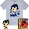 The Amazing Collectables Funko - Dragon Ball Z - Vegeta Metallic - Vinyl Figure & T-Shirt Box Set Animation