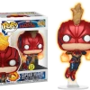 The Amazing Collectables Latest Additions Funko Pop! Captain Marvel (2019) - Flying Captain Marvel Glow In The Dark #433