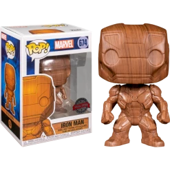 The Amazing Collectables Latest Additions Funko Pop! Iron Man - Iron Man Wood Deco #674