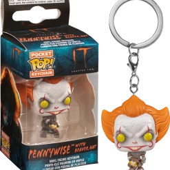 The Amazing Collectables Funko Pocket Pop! Keychain - It: Chapter Two - Pennywise With Beaver Hat Pocket