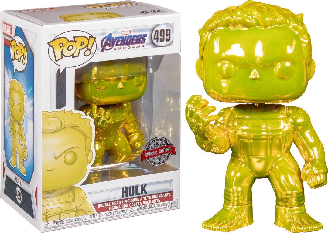The Amazing Collectables Funko Pop! Avengers 4: Endgame - Hulk With Nano Gauntlet Yellow Chrome #499 Latest Additions 3 The Amazing Collectables Funko Pop! Avengers 4: Endgame - Hulk With Nano Gauntlet Yellow Chrome #499 Latest Additions