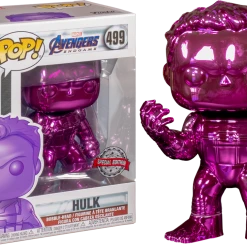 The Amazing Collectables Latest Additions Funko Pop! Avengers 4: Endgame - Hulk With Nano Gauntlet Purple Chrome #499