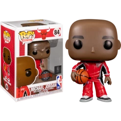 The Amazing Collectables Sports Funko Pop! NBA Basketball - Michael Jordan In Red Warm-Up Suit #84
