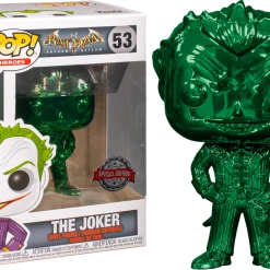 The Amazing Collectables Funko Pop! Batman: Arkham Asylum - The Joker Green Chrome #53