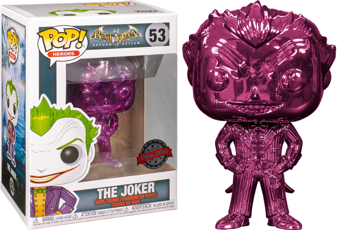 The Amazing Collectables Latest Additions Funko Pop! Batman: Arkham Asylum - The Joker Chrome - Bundle (Set Of 4) 4 The Amazing Collectables Latest Additions Funko Pop! Batman: Arkham Asylum - The Joker Chrome - Bundle (Set Of 4)