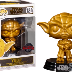 The Amazing Collectables Funko Pop! Star Wars - Yoda Metallic Gold #124