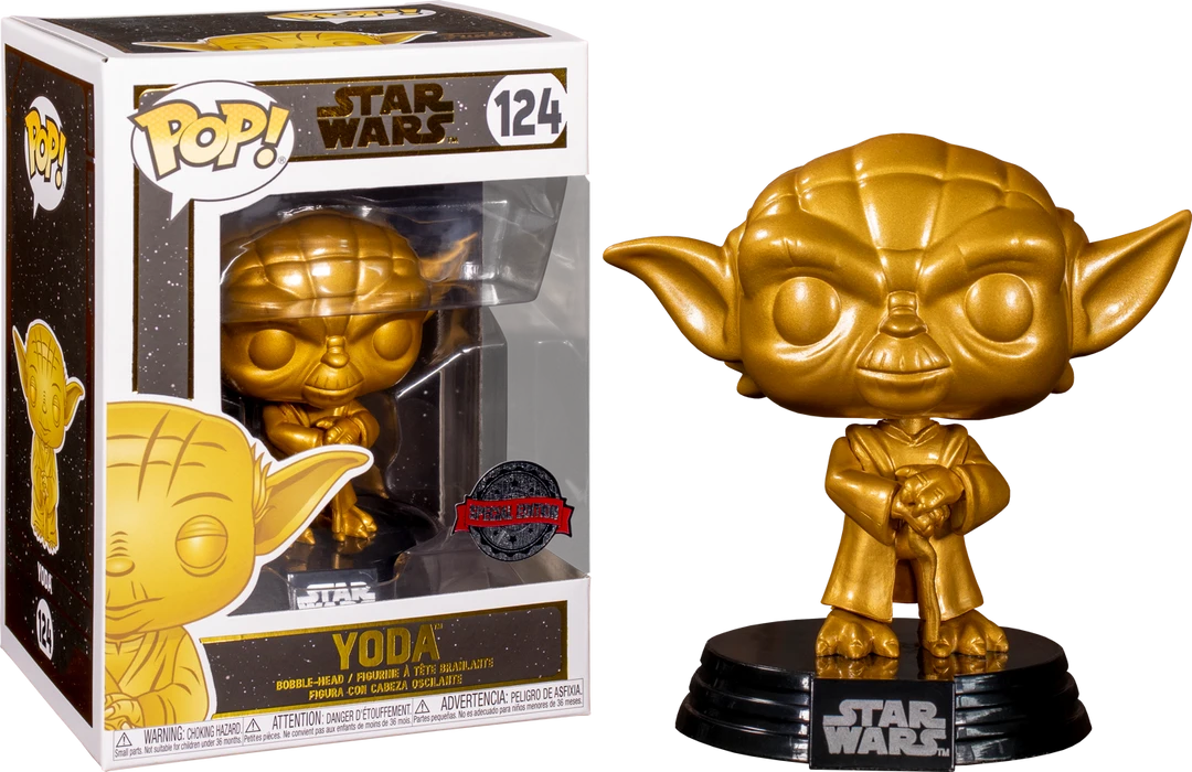 The Amazing Collectables Funko Pop! Star Wars - Yoda Metallic Gold #124 3 The Amazing Collectables Funko Pop! Star Wars - Yoda Metallic Gold #124