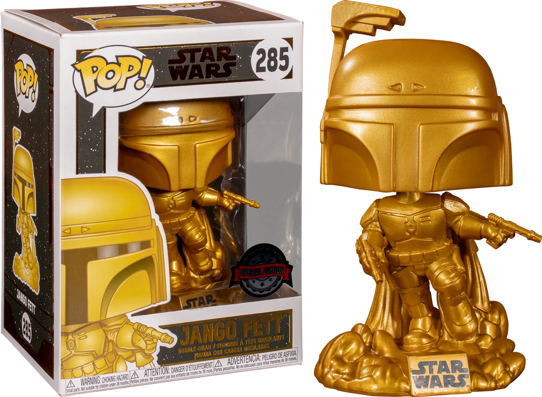 The Amazing Collectables Funko Pop! Star Wars - Jango Fett Metallic Gold #285 3 The Amazing Collectables Funko Pop! Star Wars - Jango Fett Metallic Gold #285