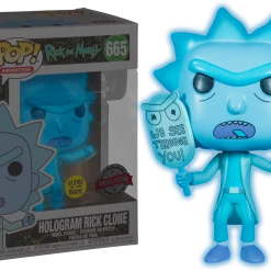 The Amazing Collectables Animation Funko Pop! Rick And Morty - Hologram Rick Glow In The Dark #665
