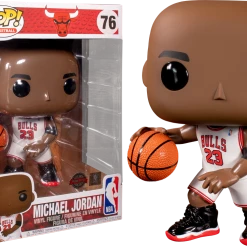The Amazing Collectables Funko Pop! NBA Basketball - Michael Jordan White Jersey 10" #76