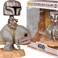 The Amazing Collectables Funko Pop! Star Wars: The Mandalorian - The Mandalorian On Blurrg Deluxe #358