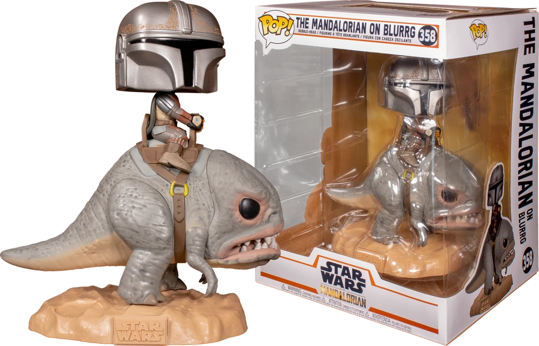 The Amazing Collectables Funko Pop! Star Wars: The Mandalorian - The Mandalorian On Blurrg Deluxe #358 3 The Amazing Collectables Funko Pop! Star Wars: The Mandalorian - The Mandalorian On Blurrg Deluxe #358